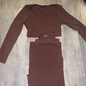 Brown knit Set